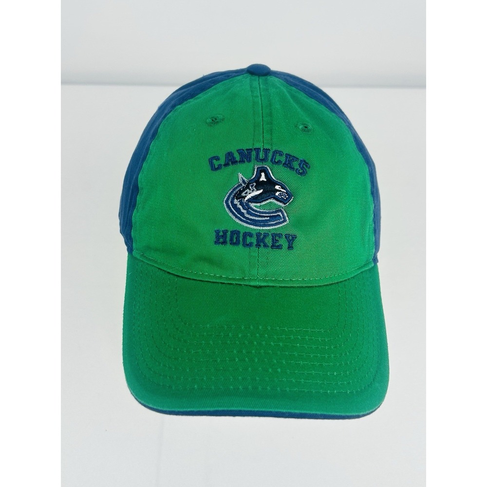 Vancouver Canucks NHL Reebok Dad Hat Adjustable Green Blue OSFA Cap New